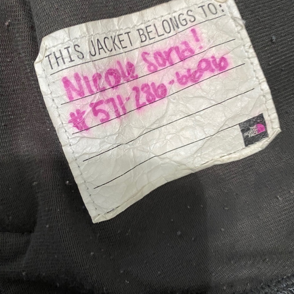 The North Face Girls Denali Fleece Gray Pink XL 18 - Picture 7 of 7